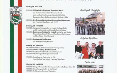 Hildener Schützen- und Heimatfest – 8. bis 11. Juni 2018